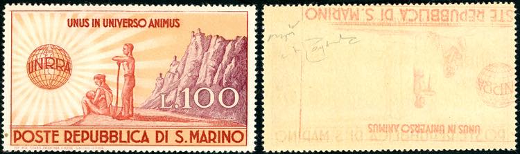 1946 - 100 lire UNRRA, stampa ... 