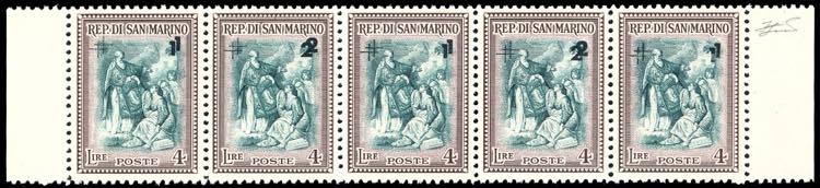 1947 - 1 + 4 lire e 2 + 4 lire ... 