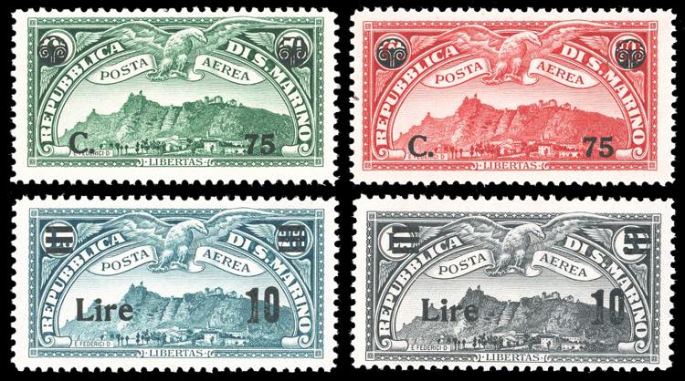 1936/42 - Soprastampati, le due ... 