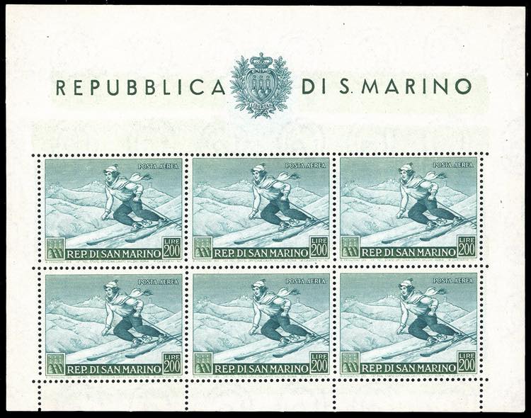 1953 - 200 lire Sciatrice, ... 