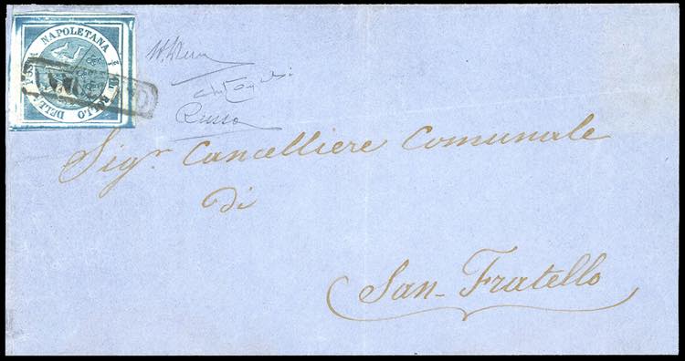 1860 - 1/2 tornese azzurro vivo ... 