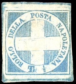 1860 - 1/2 tornese azzurro chiaro ... 