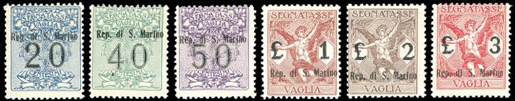 1924 - Soprastampati, serie ... 
