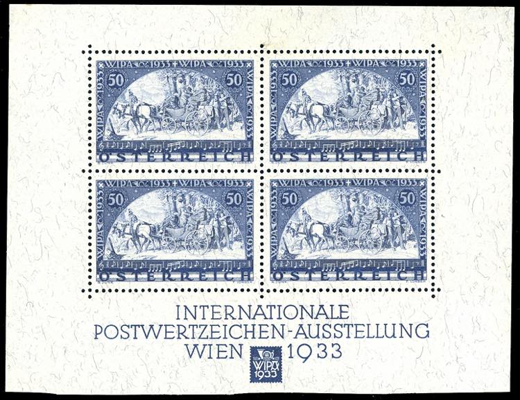 AUSTRIA FOGLIETTI 1933 - 50 + 50 ... 