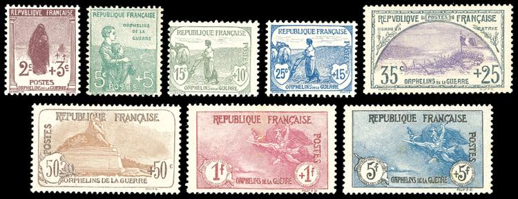 FRANCIA 1917/19 - Orfanelli, serie ... 