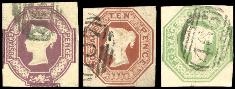 GRAN BRETAGNA 1847/54 - 6 p. ... 