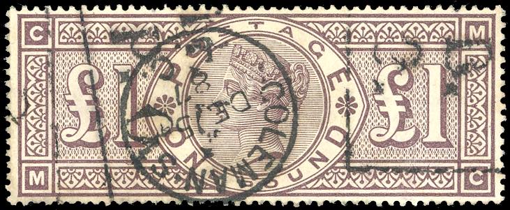 GRAN BRETAGNA 1884 - 1 £ bruno ... 