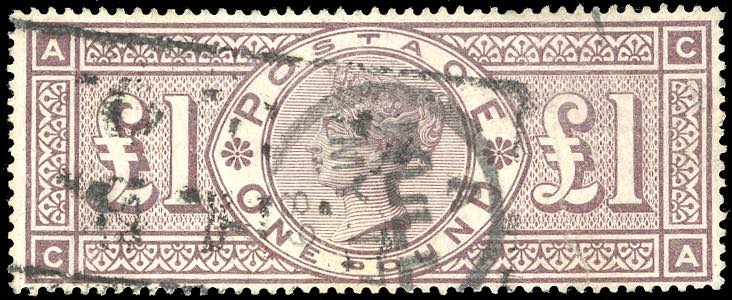 GRAN BRETAGNA 1884 - 1 £ bruno ... 