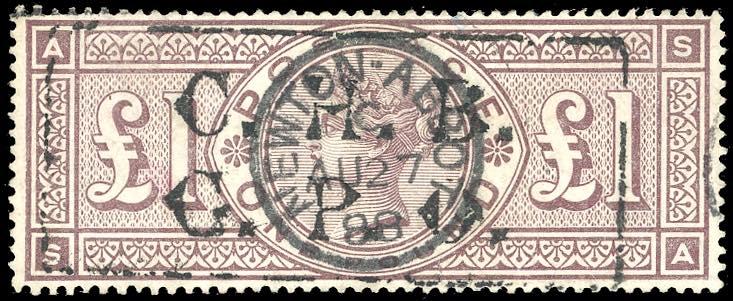 GRAN BRETAGNA 1888 - 1 £ bruno ... 