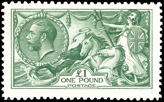 GRAN BRETAGNA 1913 - 1 £ Cavalli ... 