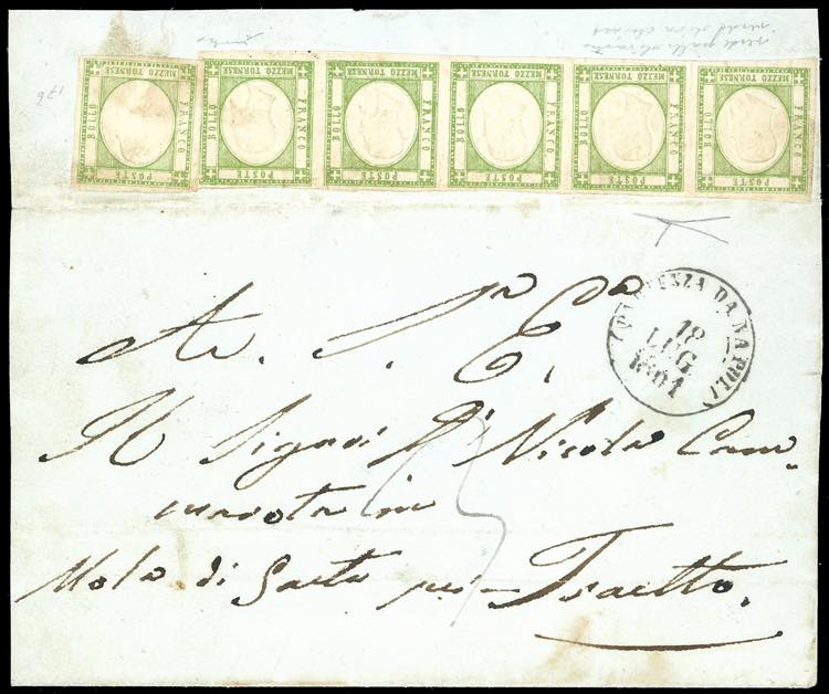 1861 - 1/2 tornese verde oliva, ... 