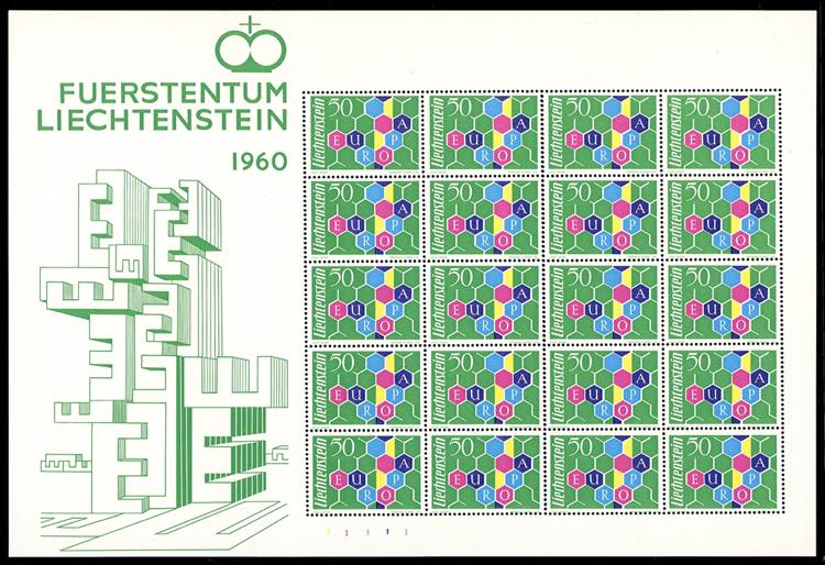 LIECHTENSTEIN 1960 - 50 r. Europa ... 