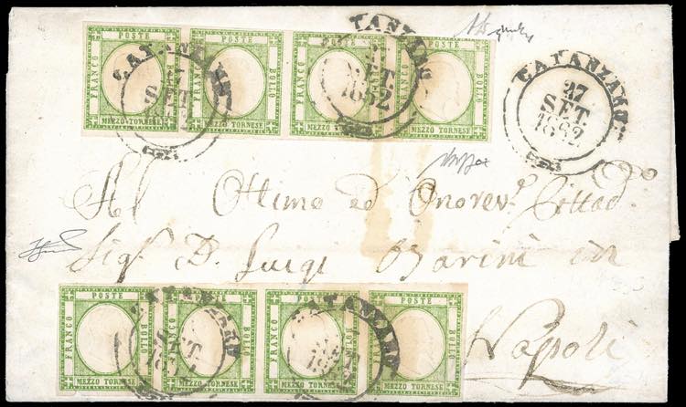 1862 - 1/2 tornese verde giallo ... 