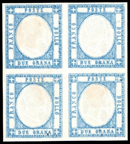 1861 - 2 grana celeste (20a), ... 