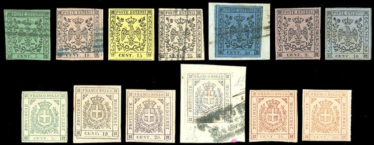 MODENA 1852/1859 - Piccolo insieme ... 