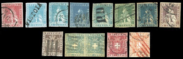 TOSCANA 1851/60 - Piccolo insieme ... 