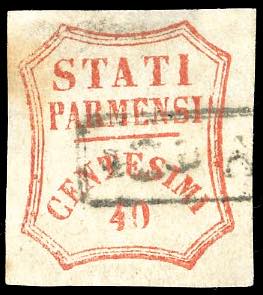 1859 - 40 cent. vermiglio, II ... 