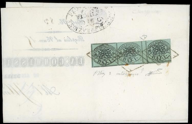 1858 - 1 baj verde grigiastro, ... 