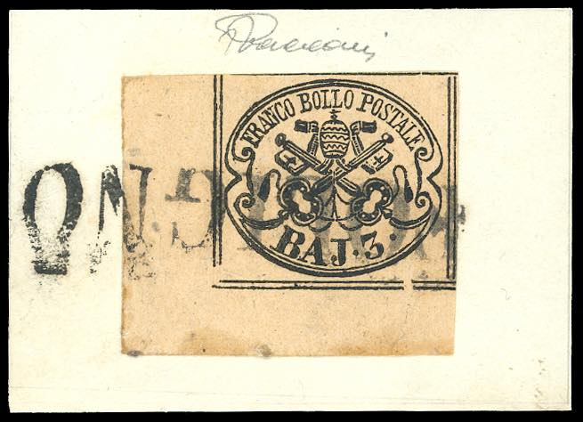 1852 - 3 baj bruno rosaceo (4b), ... 