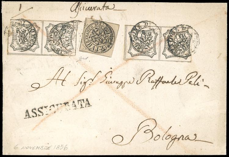 1856 - 8 baj bianco, una coppia ... 