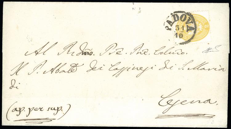 1864 - 2 soldi giallo, dent. 14 ... 