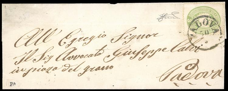 1864 - 3 soldi verde, dent. 14 ... 