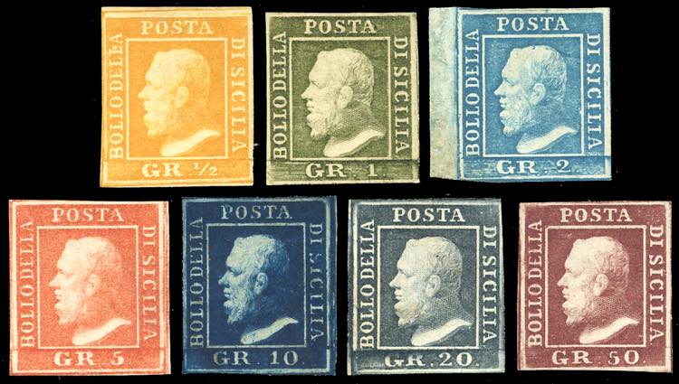 1859 - Lemissione completa dei 7 ... 