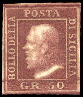 1859 - 50 grana lacca bruno (14), ... 