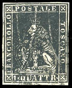 1857 - 1 quattrino nero, II ... 