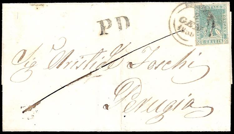 1859 - 2 crazie verde grigio ... 