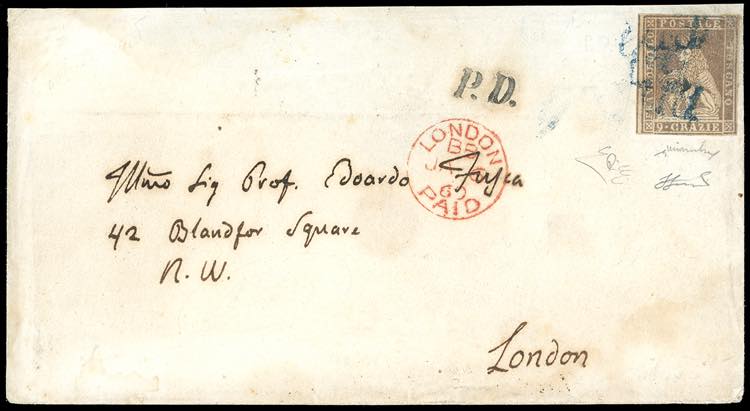 1859 - 9 crazie bruno lillaceo, ... 