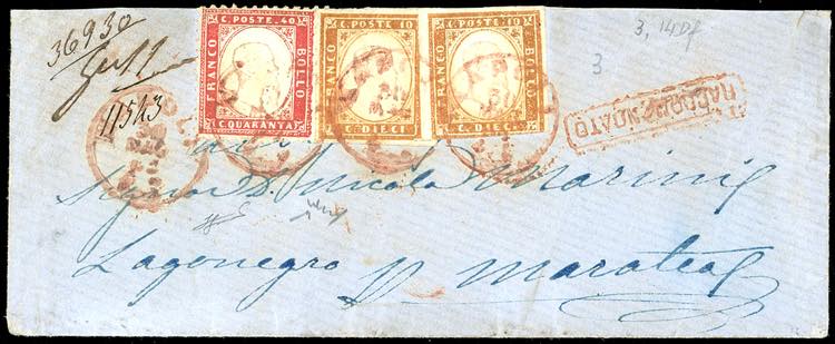 1863 - 40 cent. rosso carminio ... 