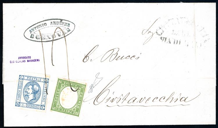1863 - 15 cent. Litografico, II ... 