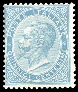 1863 - 15 cent. De La Rue (L18), ... 