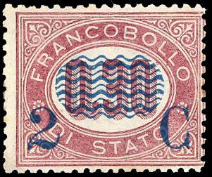 1878 - 2 cent. su 0,30 lire ... 