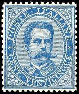 1875 - 25 cent. Umberto I (40), ... 