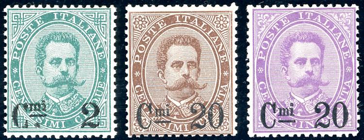 1890/91 - Umberto I soprastampati, ... 