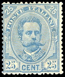 1891 - 25 cent. Umberto I, non ... 