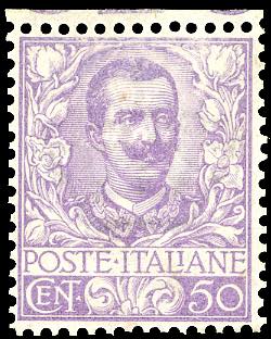 1901 - 50 cent. Floreale (76), ben ... 