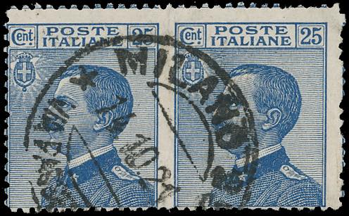 1908 - 25 cent. Michetti, coppia ... 