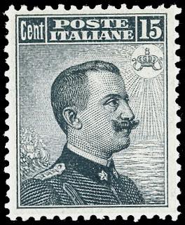 1909 - 15 cent. Michetti, II tipo ... 