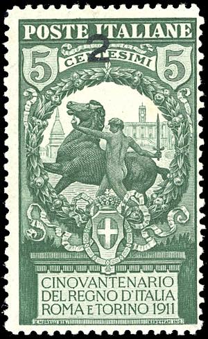 1913 - 2 cent. su 5 cent. Unità ... 