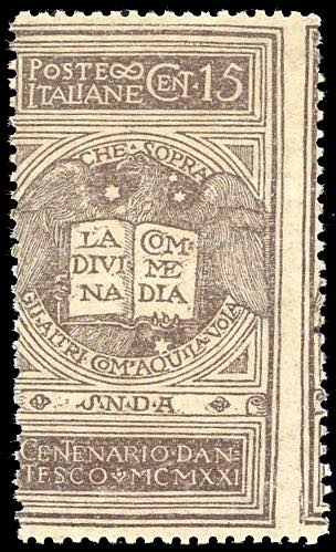 1921 - 15 cent. grigio violetto ... 