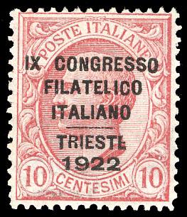 1922 - 10 cent. Congresso ... 