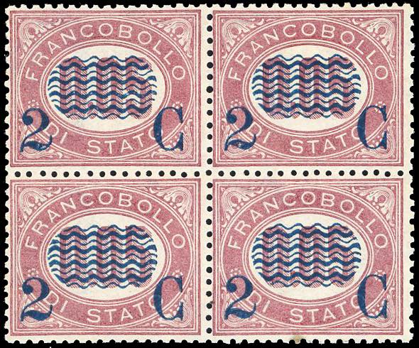 1878 - 2 cent. su 0,05 lire ... 