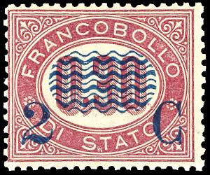 1878 - 2 cent. su 0,30 lire ... 