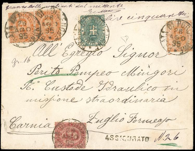 1895 - 10 e 20 cent., due ... 