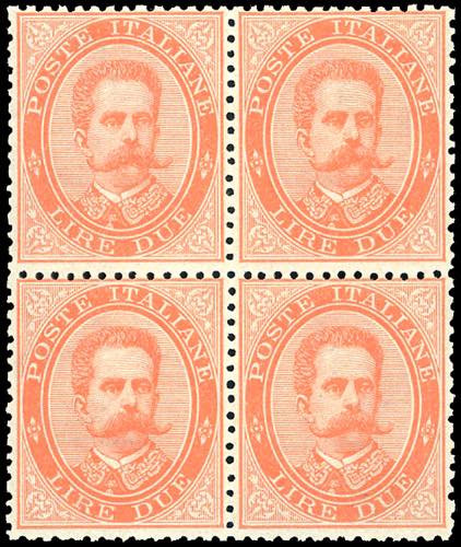 1879 - 2 lire Umberto I (43), ... 