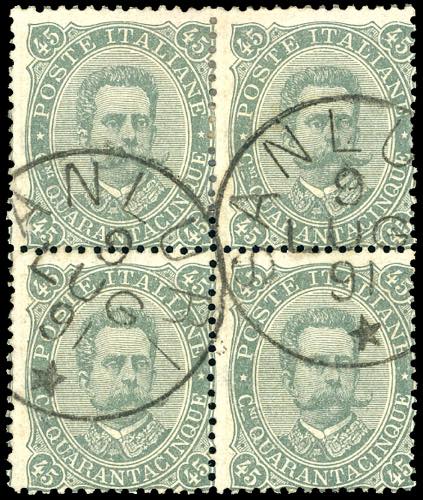1889 - 45 cent. Umberto I (46), ... 