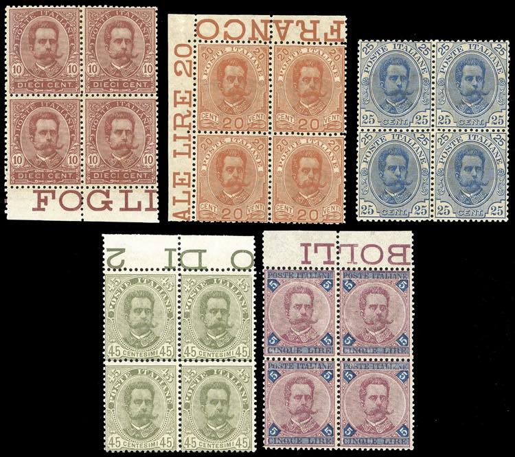 1891/96 - Umberto I, serietta di ... 